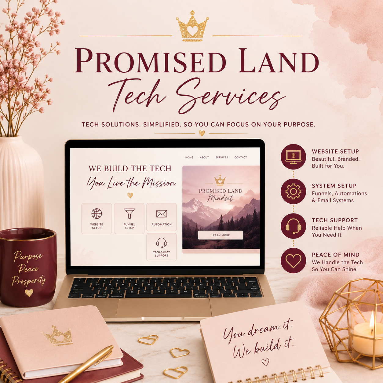 Promised Land Tech Services — tech solutions simplified so you can focus on your purpose